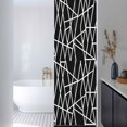 thumbnail image 3 of Sun Blocking Glass Window Film, Black White Stripes Window Privacy Film Frosted, Modern Abstract Art Geometric Reusable Windows Privacy Sticker for Home Decor, Nursery, 23.6 x 78.7 Inches, 3 of 9