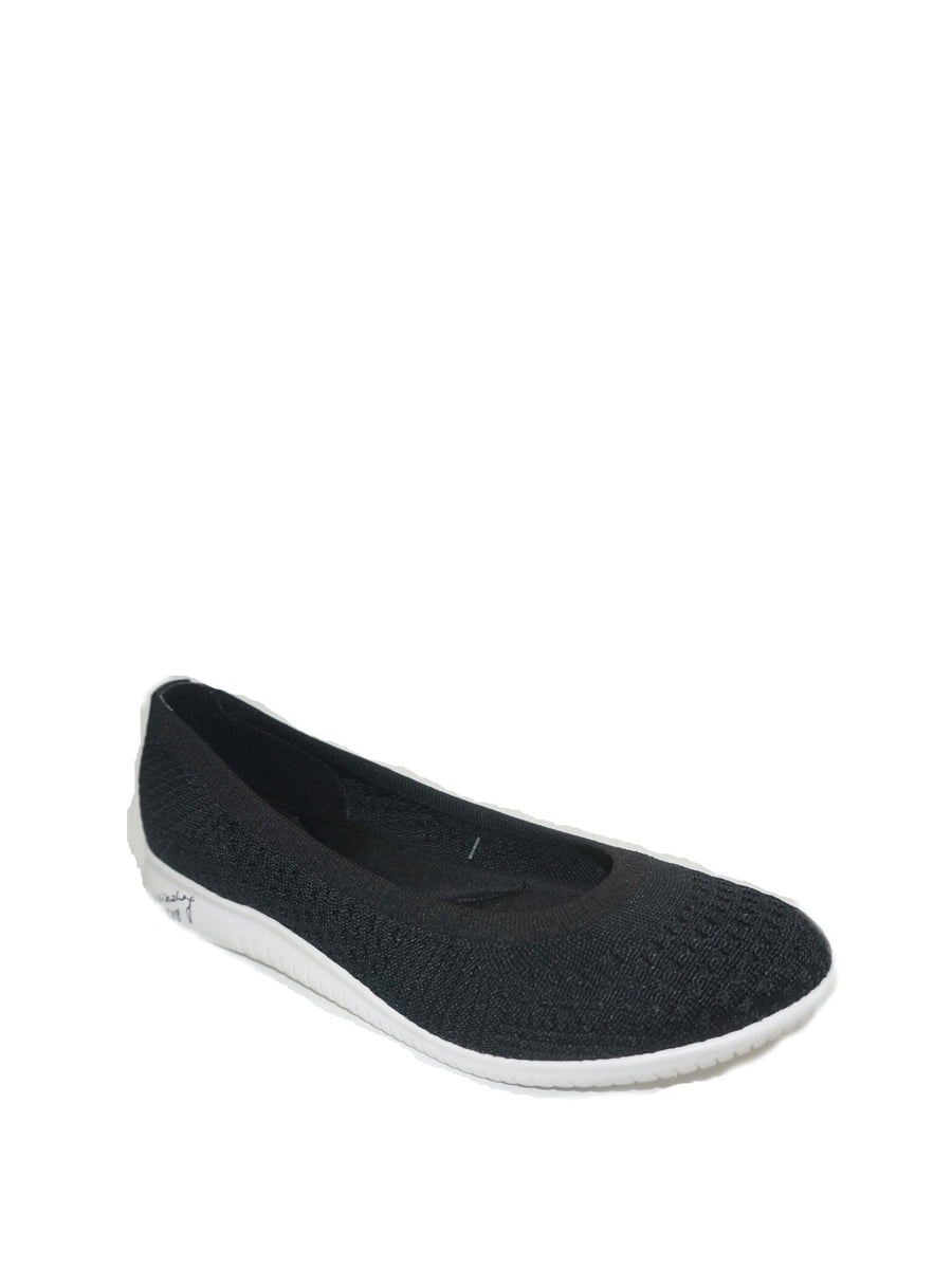 Time And Tru Brand Ballet Flats Black Stripe Size 10 NEW Casual Shoes