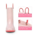 thumbnail image 2 of DREAM PAIRS Toddler Kids Glitter Rain Boots Boys Girls Waterproof Light Up with Easy-on Handles Pink Size 5T, 2 of 6