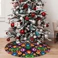 thumbnail image 5 of Yiaed Traditional Floral Polish Print Christmas Tree Skirt , Tree SkirtsTree Mat for Christmas Winter Holiday Indoor Decorations-30", 5 of 7