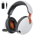 thumbnail image 1 of YUOY 2.4GHz Wireless Gaming Headset for PS5/PS4/PC, 3.5mm Wired Headphones for Switch/Xbox Series X Controller, Detachable Noise-Canceling Mic, 50mm Drivers and 360° Surround Sound, White, 1 of 2
