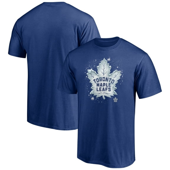 Men's Blue Toronto Maple Leafs Snow Logo T-Shirt