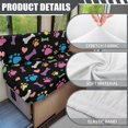 thumbnail image 6 of FOR U DESIGNS Dog Paw Bone Print 2 Pack RV Dinette Cushion Covers Stretch Camper Cushion Slipcover Non-Slip RV Couch Cover Sofa Slipover for Travel Trailer Couch, 6 of 7