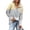 Yellow, variant on Cilsoka Womens Button Up Sweatshirts Hooded Striped Print Long Sleeve Drawstring Hoodies Casual Pullover