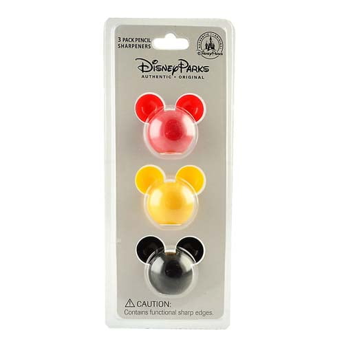 Disney Pencil Sharpener - 3 Pack - Mickey Icon