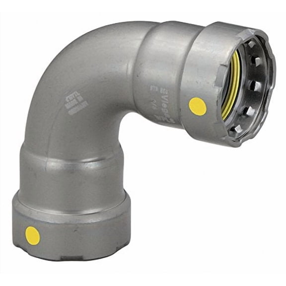 Viega 2" Press 90-Degree Elbow in Carbon Steel, Zinc-Nickel Coating - 25226