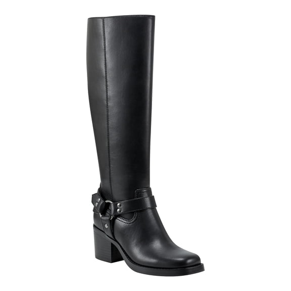 Marc Fisher Women's LAILE Knee High Boot, Black 001, 5