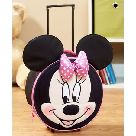 Disney Minnie Mouse Kids' Molded Rolling Carry-on