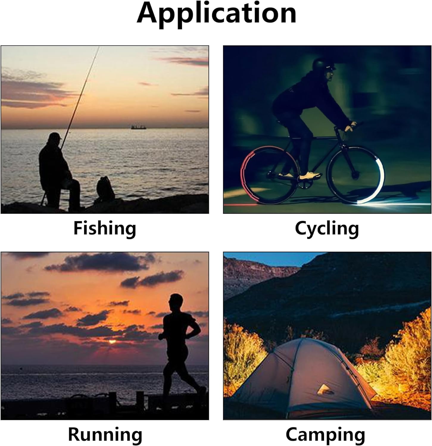 Rechargeable Head-Mounted Flashlight：Head Lamp with A White Light Lamp Tube and A Small Laser Lamp, Led Headlight for Fishing, Running at Night,Camping,Cycling