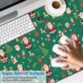 thumbnail image 2 of Long Mouse Pads for Desk,Green Christmas Santa and Icon Pattern Desk Mats on Top Of Desks, Desk Mouse Pad Extra Large with 3mm Non-Slip Base and Stitched Edge for Gaming,Office,Work,Home 47.3x23.6in, 2 of 5
