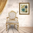 thumbnail image 3 of Zarris, Chariklia 12x14 Gold Ornate Wood Framed with Double Matting Museum Art Print Titled - Suzani Song VI, 3 of 4