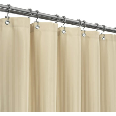 Fabric Shower Curtain, 76 Inch Long Shower Curtain