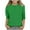 Green, variant on Fancifize Girls Keyhole 3/4 Sleeve Shirts Fashion Dressy Tunic Tops Teen Girls Lightweight Crewneck Loose Fit Blouses Top Size 3-12 Years