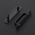 thumbnail image 3 of HLONK 2Pcs Black Door Pull Handles Aluminium Alloy Sliding Pull Gate Shed Handles, 3 of 9