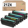 thumbnail image 1 of Cartucho de tóner 212X de repuesto para HP M554dn M555dn, paquete de 4, 1 of 6