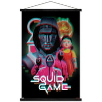 Netflix Squid Game: Season 2 - Group Glitch Wall Poster with Magnetic Frame, 22.375" x 34"
