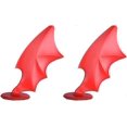 thumbnail image 1 of KAIYANG Paquete de 2 cuernos de diablo para casco de motocicleta Negro y Rojo, 1 of 3