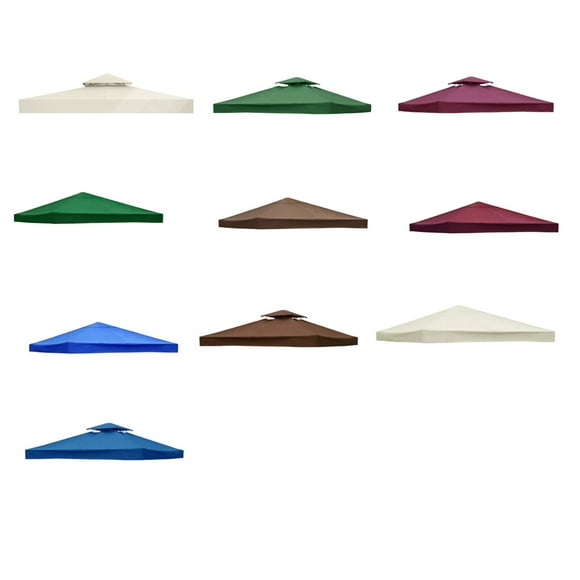 pitrice Canopy Top Cover Replacing Components Camping Picnic Tent Roof Component Gazebo Accessories Dual-layer Replacement Accessory Dark Green/Double