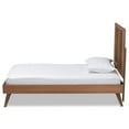 thumbnail image 2 of Baxton Studio Takeo Mid-Century Modern Transitional Ash Walnut Finished Wood Twin Size Platform Bed, 2 of 9