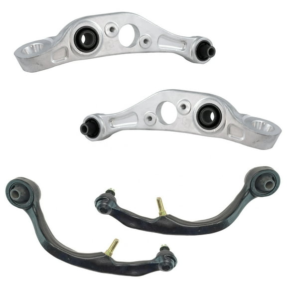 TRQ 4 Piece Front Lower Forward & Rearward Control Arm Kit for Infiniti G35 X PSA66929