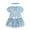 Blue, variant on Princess Snow White Infant Baby Girls Dress and Headband Newborn to Infant