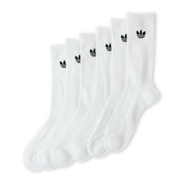 Adidas - adidas Men's Originals Trefoil 6 Pack Crew Socks, White ...