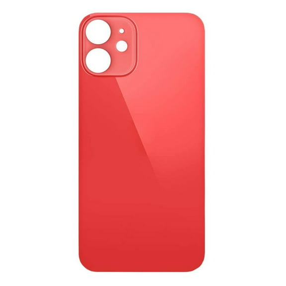 Replacement Back Housing Glass Cover With Larger Camera Hole For Apple iPhone 12 - Red