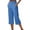 12# Blue, variant on Womens Capri Pants Plus Size High Waisted Stretch Cropped Golf Workout Yoga Work Pants Pull On Dressy Casual Business Capris Black 2XL