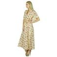 thumbnail image 4 of Bimba Women Long Maxi Kaftan Floral Cotton Caftan Coverup Gown, 4 of 8