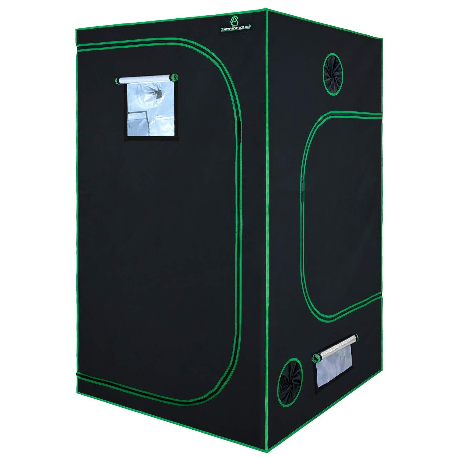 GA Grow Tent 48"x48"x80" Reflective Mylar Hydroponic Grow Tent with