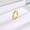 Gold, variant on Womens Simple Elegant Square Gang Drill Titanium Steel Ring Hypoallergenic Electroplated Finish For Women Size 6 7 8 9