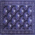 thumbnail image 1 of Ahgly Company Indoor Square Persian Blue Traditional Area Rugs, 5' Square, 1 of 4