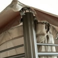 thumbnail image 7 of Furniture of America Vanj 13 ft. x 10 ft. Outdoor Patio Gazebo with All Around Netting, Brown, 7 of 7