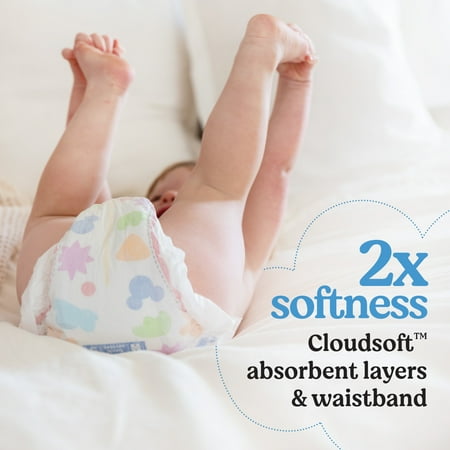 Huggies Snug & Dry Baby Diapers, Size 1 (8-14 lbs), 128 Count (Select for More)