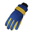 thumbnail image 4 of SGFCWSX Kids Snow Gloves Waterproof with Grip Winter Cycling Gloves for Boys Girls Fleece Lined Thermal Gloves Blue Size 9 Years, 4 of 8
