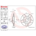 thumbnail image 2 of Discos Ranurados BREMBO 2002 al 2010 NISSAN 1.6L L4 Delanteros 1 par, 2 of 5