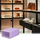 thumbnail image 4 of Organizador de caja de zapatos transparente grande, apilable, morado, agujeros en forma de corazón, 4 of 6