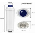 thumbnail image 3 of PUROSUR Replacement 5513292811 Water Filter for DELONGHI De'Longhi DLS C002 (Pack of 2), 3 of 7
