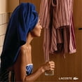 thumbnail image 3 of Lacoste Heritage Supima - Toalla de ba&ntilde;o de algod&oacute;n, Azul Marino, 30 x 54 Pulgadas, 3 of 8