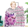 thumbnail image 5 of to My Aunt Blanket from Niece, Pink Butterfly Flower Blanket for My Aunt, Aunt Gifts from Niece, Aunt Birthday Christmas Idea Gifts, to My Aunt Super Soft Cozy Flannel Throw Blanket 50"x 60", 5 of 6