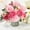 C, variant on Artificial Flower Bouquet, Rvkxad Oil Painting Small Rose Artificial Flowers, Realistic Faux Floral Arrangement for Home Decoration Wedding Handheld Wall Centerpiece