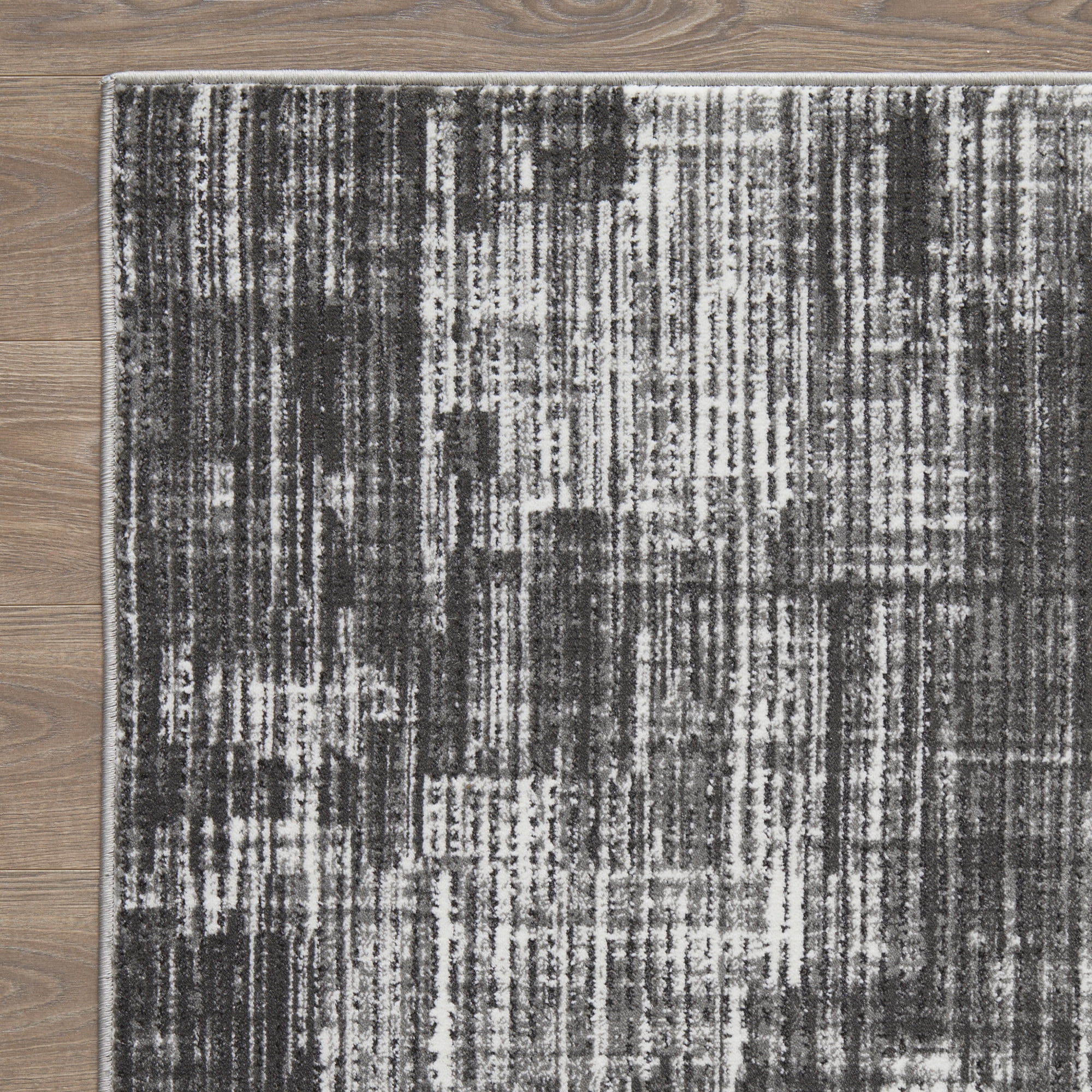 Loomaknoti Aysal Astern 6' x 9' Gray Abstract Indoor Area Rug