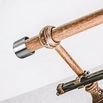 BESTONZON Homeowners Curtain Rod Finials Silver Alloy 2Set