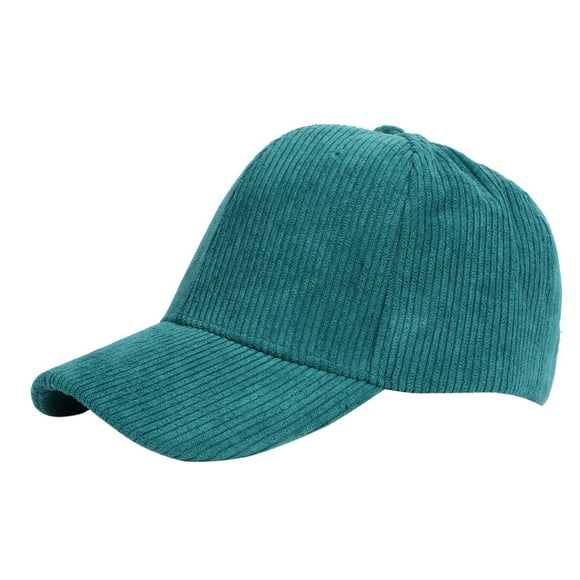 Duoif Baseball Cap Hats for Women Corduroy Cap for Men Women Sports Hats Warm Outdoor Travel Hats for Men Mint Green