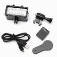 thumbnail image 1 of Luces de buceo, luces subacuáticas, LED impermeables, luces de video, resistentes al agua hasta 45 metros (147 pies), compatibles con otras cámaras de acción de GoPro Hero 8, Hero 5/4/3/Session, 1 of 5