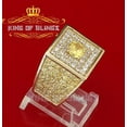 thumbnail image 5 of King Of Bling's 925 Yellow 9.50ct Cubic Zirconia Silver Square Womens Fashion Ring From Size 7, 5 of 12