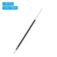thumbnail image 3 of Unique Bargains 100 Pcs Retractable Black Rollerball Gel Ink Pens Refills Set, 0.5mm Fine Point for Office Home Writing, 3 of 7