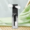 thumbnail image 1 of Ventilador de portátil Mini Spray Water Mist ventilador Humidificador pequeño Handheld Personal Mister Ventilador de enfriamiento para mujeres Negro, 1 of 8