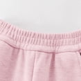 thumbnail image 4 of Xyant Girls Wide Leg Elastic High Waisted Pants Sweatpants Baggy Track Pants Trousers Casual Streetwear Size 3-14T (Pink,9-10 Years), 4 of 5
