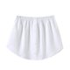 thumbnail image 1 of Honeeladyy - Liquidación por menos de 10 $ - Extensor de camisa para mujer, ajustable, capas, falso top, barrido inferior, media longitud, blusa desmontable, dobladillo, minifalda blanca, 1 of 8